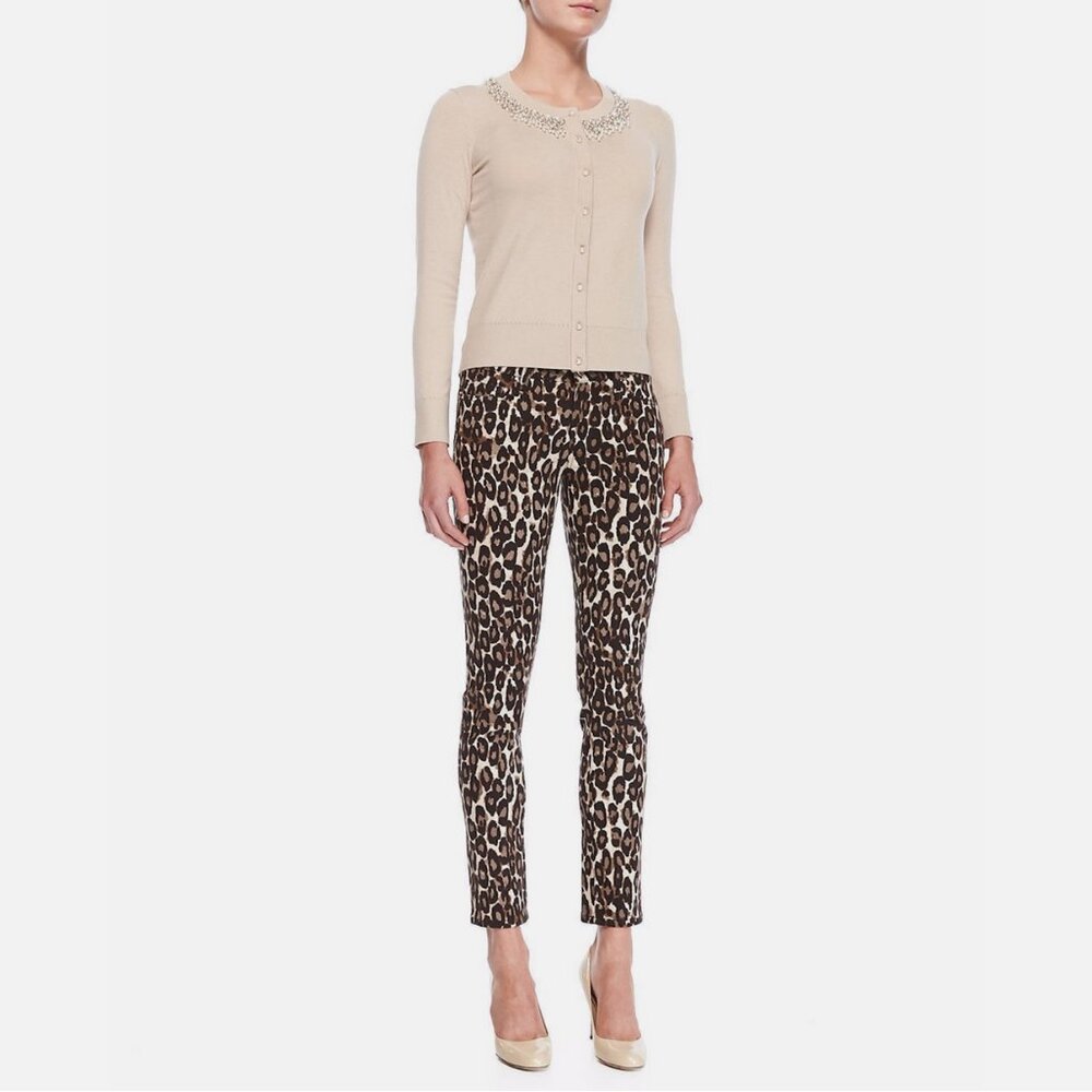 Kate Spade Brown Autumn Leopard Broome Street Jeans